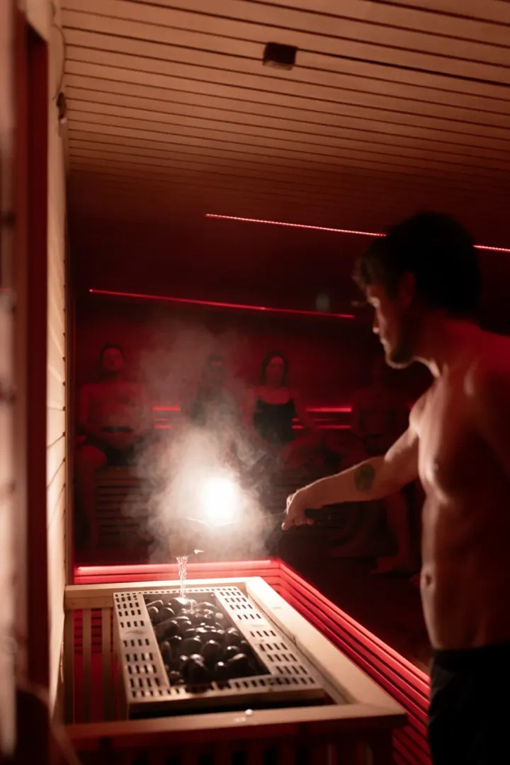 The Sacred Sauna Slakthuset: A sauna show (aufguss) with steam